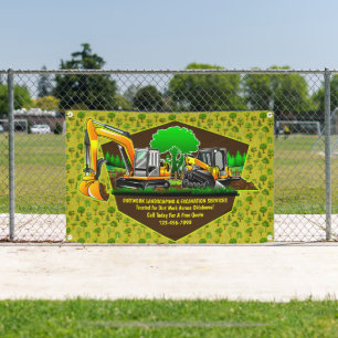 Customise Excavation Landscaping Services Contract Banner