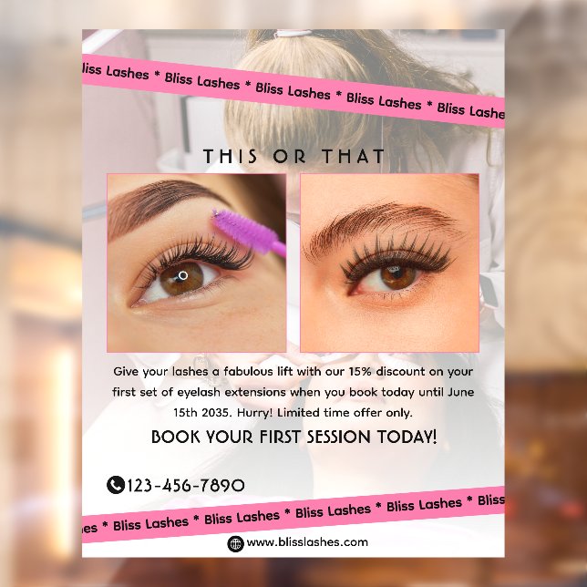 Customise  Eyelash Extensions Beauty Studio Promo (Sheet 2)
