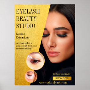 Customise Eyelash Extensions Studio Extra Large Poster