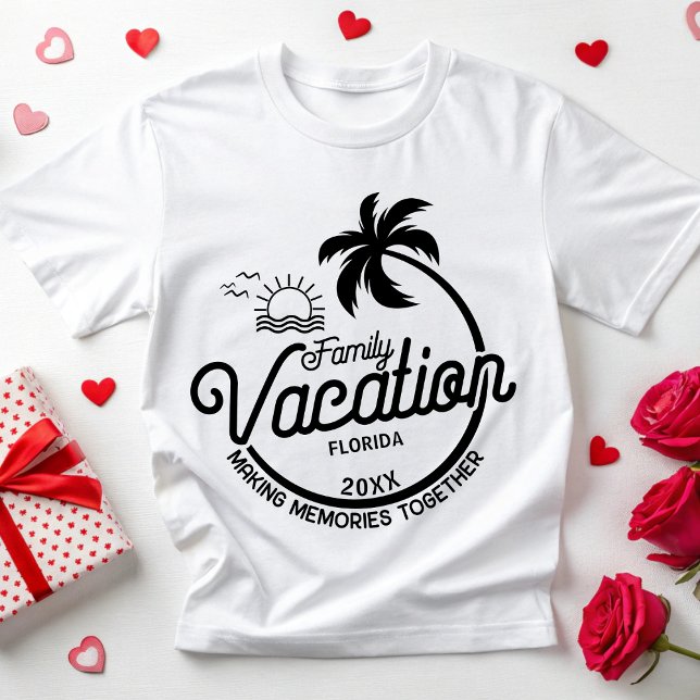 Customise Family Vacation 2025 Family Group Trip T-Shirt (Creator Uploaded)