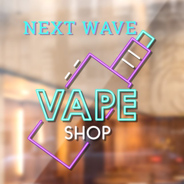 Customise Faux Neon Vape Shop Business (Sheet 2)