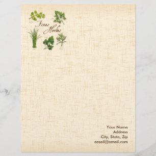Customise Fines Herbs Letterhead