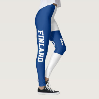 Customise Finland National Flag Leggings