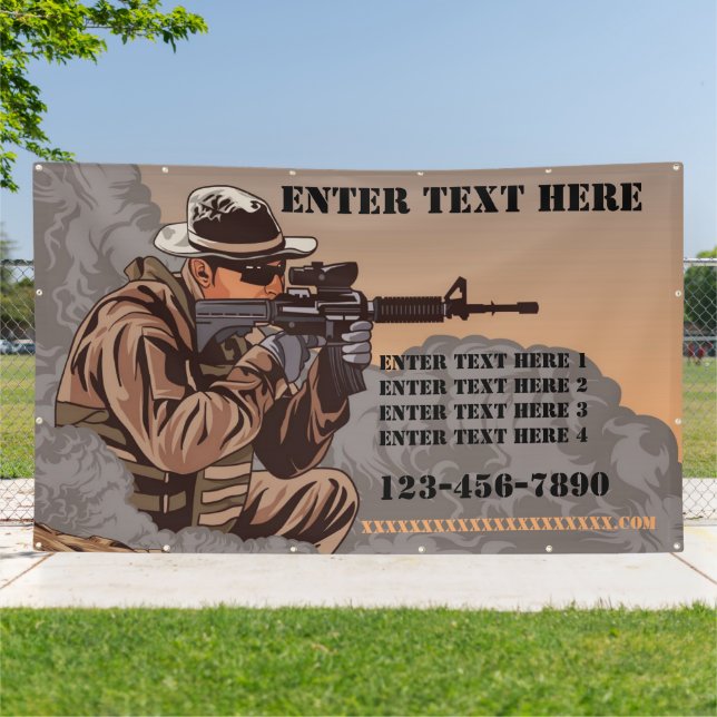 Customise Firearms Tactical Training School  Large Banner (Outside)