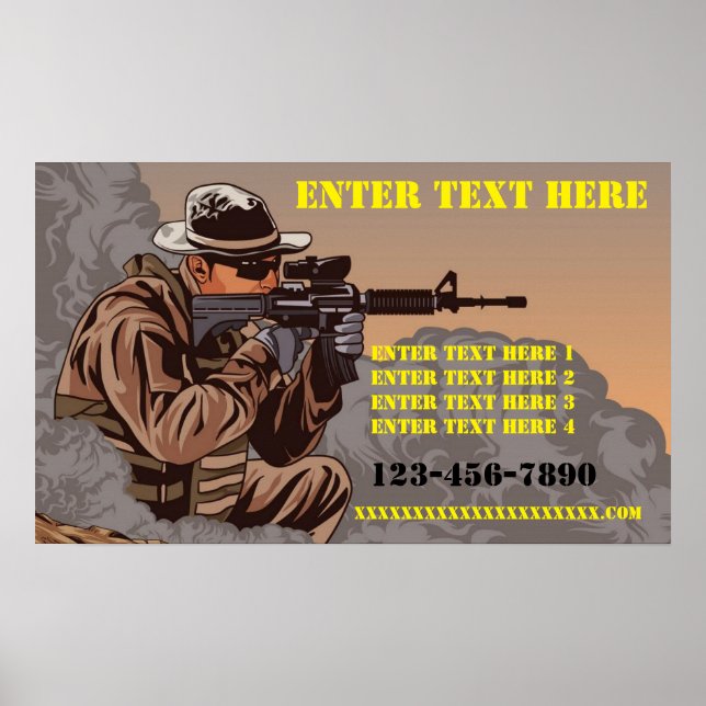 Customise Firearms Tactical Training School  Poster (Front)