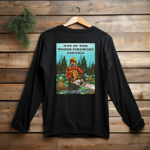 Customise Firewood Sales Business Promotional T-Shirt