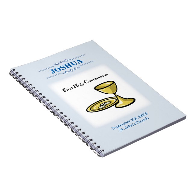 Customise, First Communion Body and Blood Notebook (Right Side)