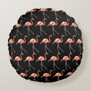 Customise Flamingos Round Cushion
