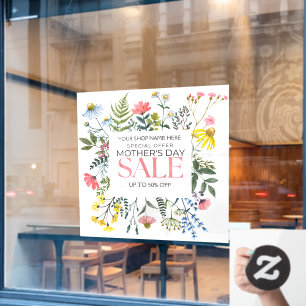 Customise Floral White Mother's Day Sale Shop