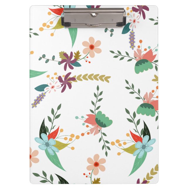 Customise Flower Pattern Clipboard (Front)