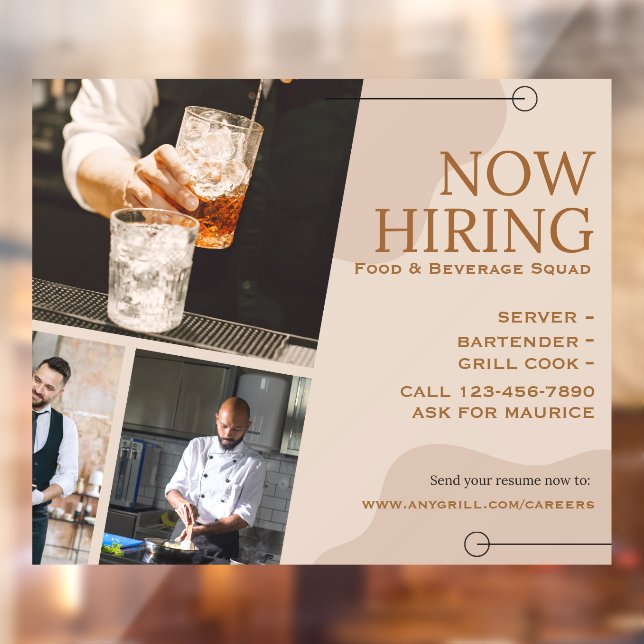 Customise Food Bar Beverage Grill Crew Now Hiring (Sheet 2)