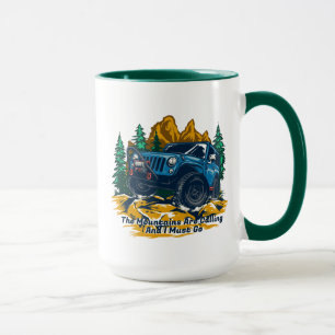 Customise Four Wheel Drive The Mountains Calling Mug