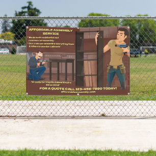 Customise Furniture Equipment Assembly Service Banner