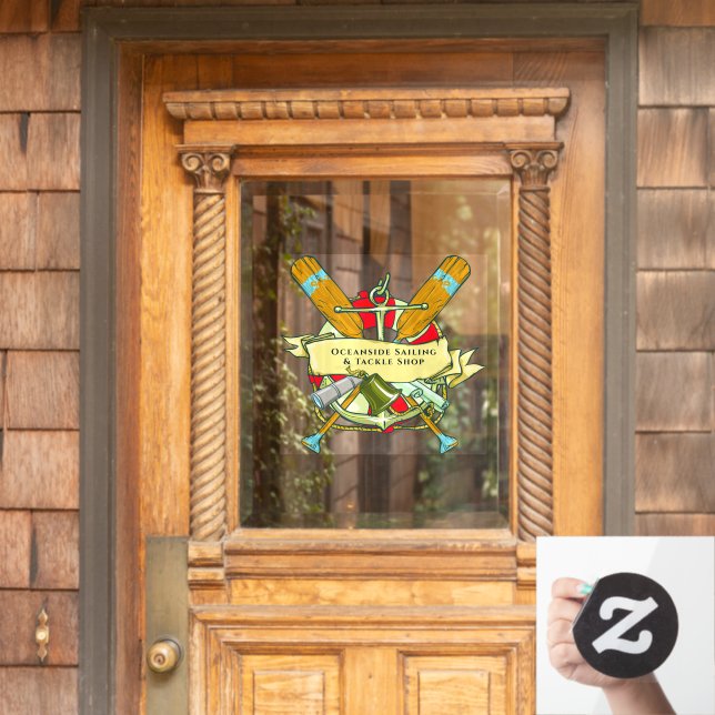 Customise Generic Anchor Oars Nautical Theme  (Home Door)