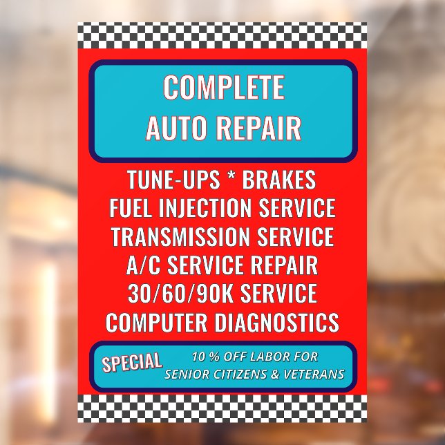 Customise Generic Auto Repair Shop Services Large (Sheet 2)