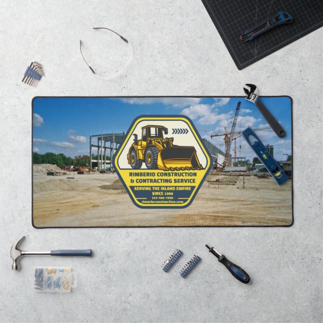 Customise Generic Construction Contracting Busines Desk Mat (Workstation)