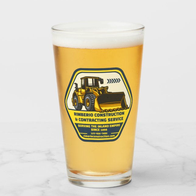 Customise Generic Construction Contracting Busines Glass (Front Filled)