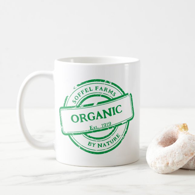 Customise Generic Farm Veggies Eggs Promo Coffee Mug (With Donut)
