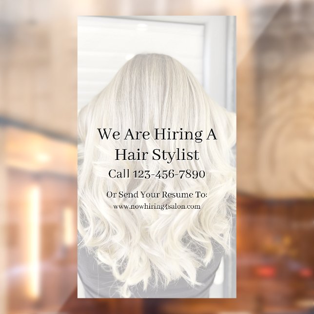 Customise Generic Hair Salon Now Hiring  (Sheet 2)