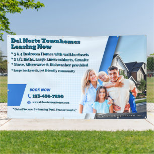 Customise Generic Leasing Townhomes Apartments  Banner