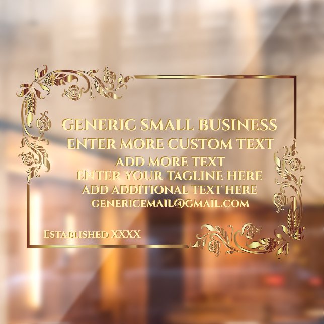 Customise Generic Legal Notary Doctor Ornate Gold  (Sheet 2)