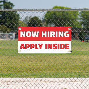 Customise Generic Now Hiring Apply Inside Banner