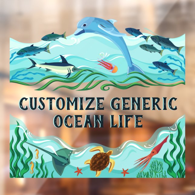 Customise Generic Ocean Life Small Business Front  (Sheet 2)