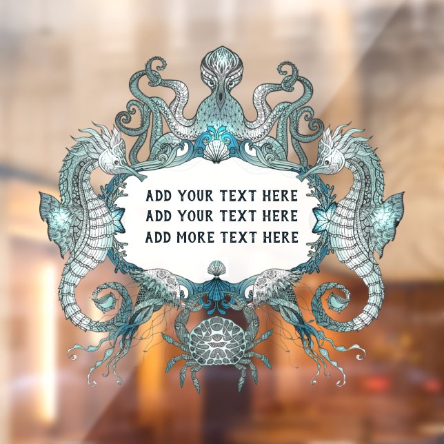 Customise Generic Seahorse Crab Octopus Nautical  (Sheet 2)