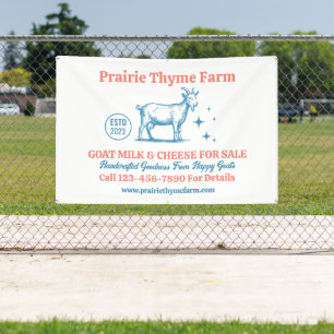 Customise Goat Farm Milk Cheese For Sale  Banner
