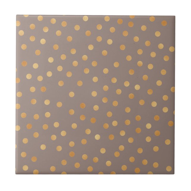 Customise Gold Glitter Ceramic Tile (Front)