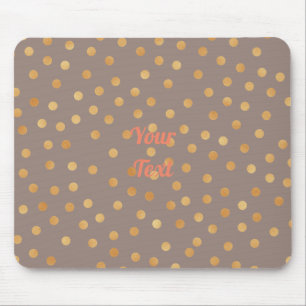 Customise Gold Glitter Mouse Pad