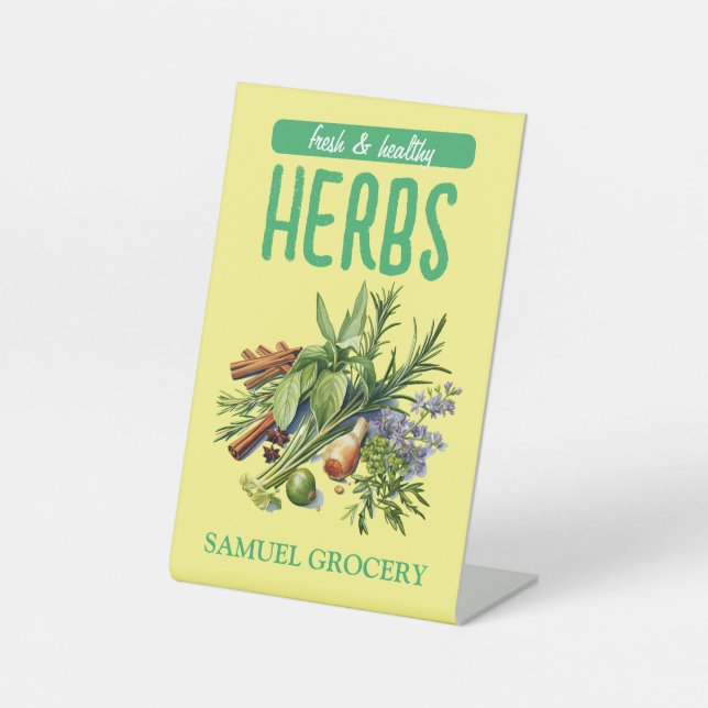 Customise Grocery Product Promotions  Pedestal Sign (Front)