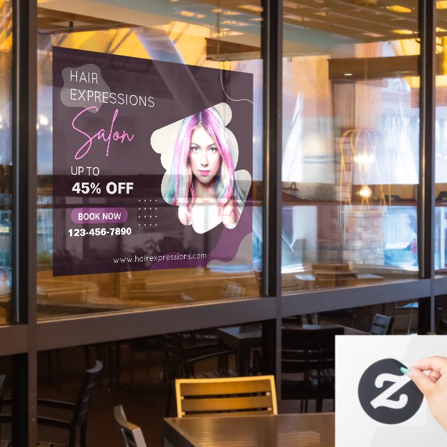 Customise Hair Colouring Highlights Beauty Salon (Restaurant Window)