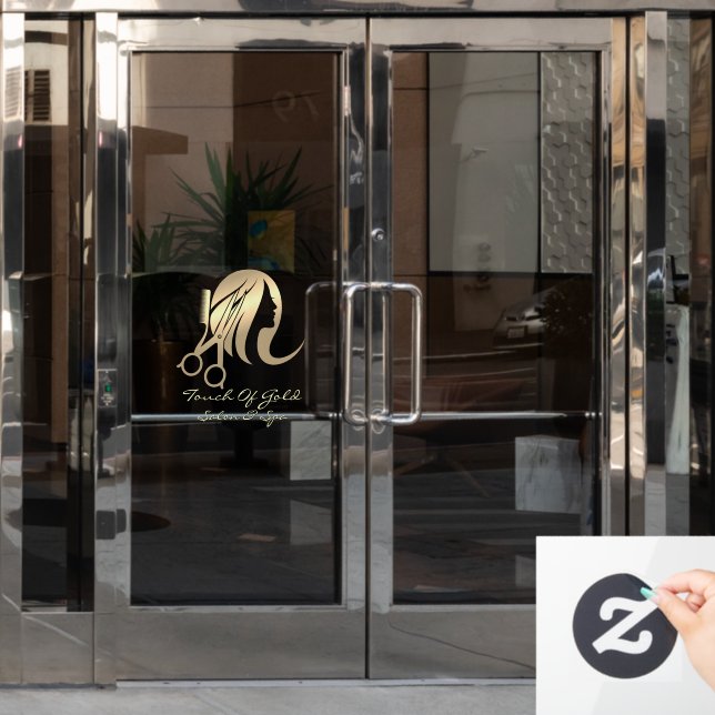 Customise Hair Salon and Spa Business Front  (Office Door)