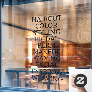Customise Hair Salon Spa List Of Services Large