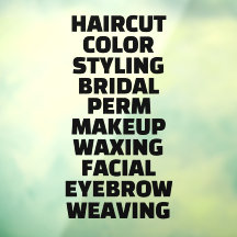 Customise Hair Salon Spa List Of Services Large