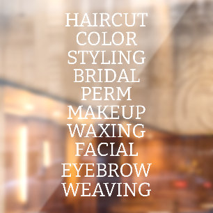 Customise Hair Salon Spa List Of Services Large Wi