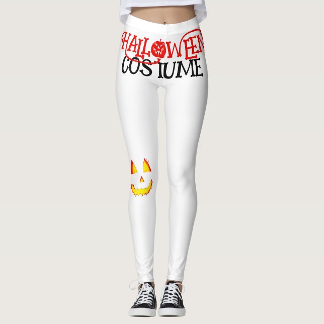 Customise HALLOWEEN COSTUME Funny Cool Outfit Leggings (Front)