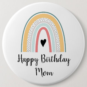 Customise Happy Birthday Badge - Rainbow