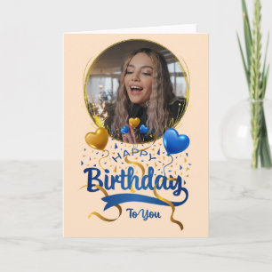 Customise Happy Birthday to You Folded Card