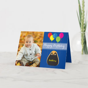 Customise Happy Birthday with a Lucky Owl Card