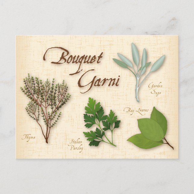Customise Herb Bouquet Postcard (Front)