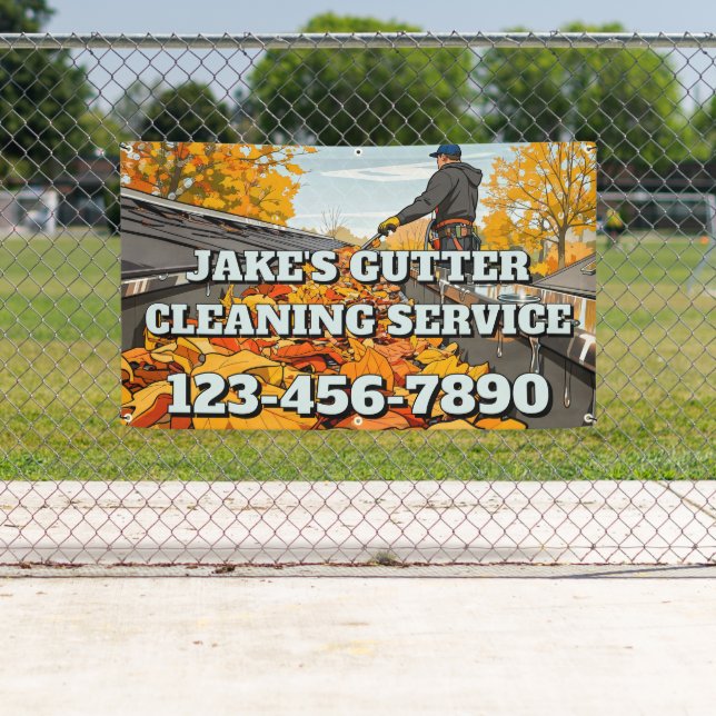 Customise Home Gutter Cleaning Business Promo Banner (Insitu)