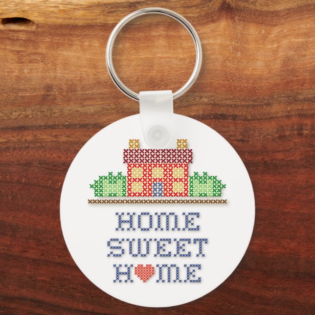 Customise Home Sweet Home Keychain (Front)