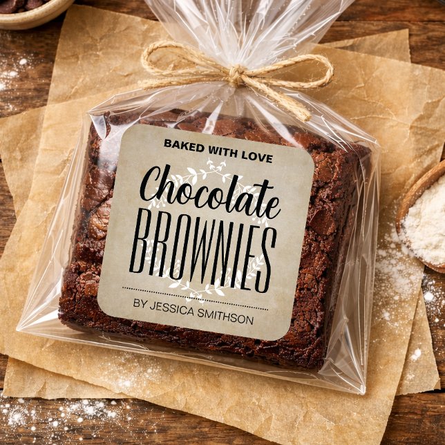 Customise Homemade label CK008brsq (Creator Uploaded)