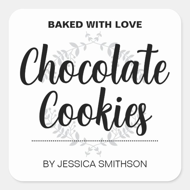 Customise Homemade label HM001_09sq (Front)