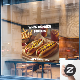 Customise Hotdogs Fries Drink Restaurant Advert