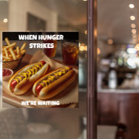 Customise Hotdogs Fries Drink Restaurant Advert