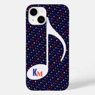 customise initials musical note Case-Mate iPhone 14 case