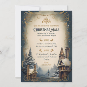 Customise invitation Xmas gala party